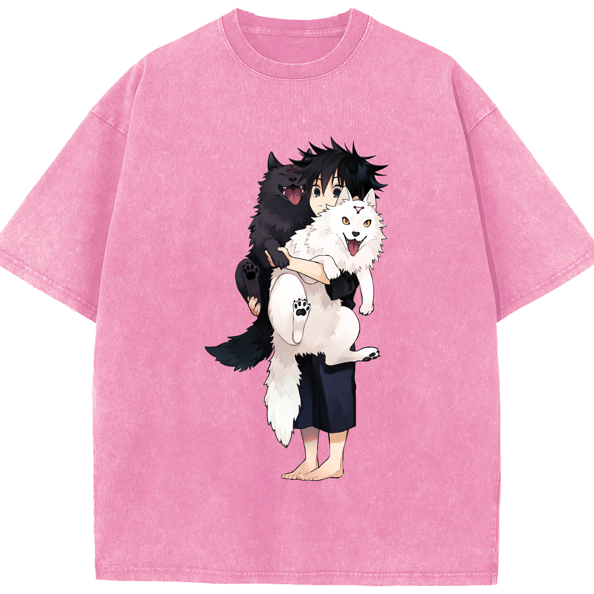 （画像用） 呪術廻戦 Jujutsu Kaisen 綿100% ヴィンテージ風 半袖Tシャツ（フロントプリント）